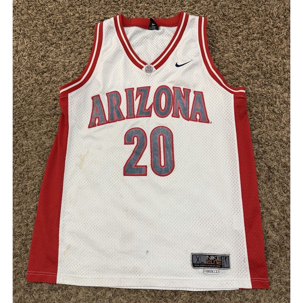 Vintage NCAA University Of Arizona Wildcats Basketball Jersey Nike Elite Size XL